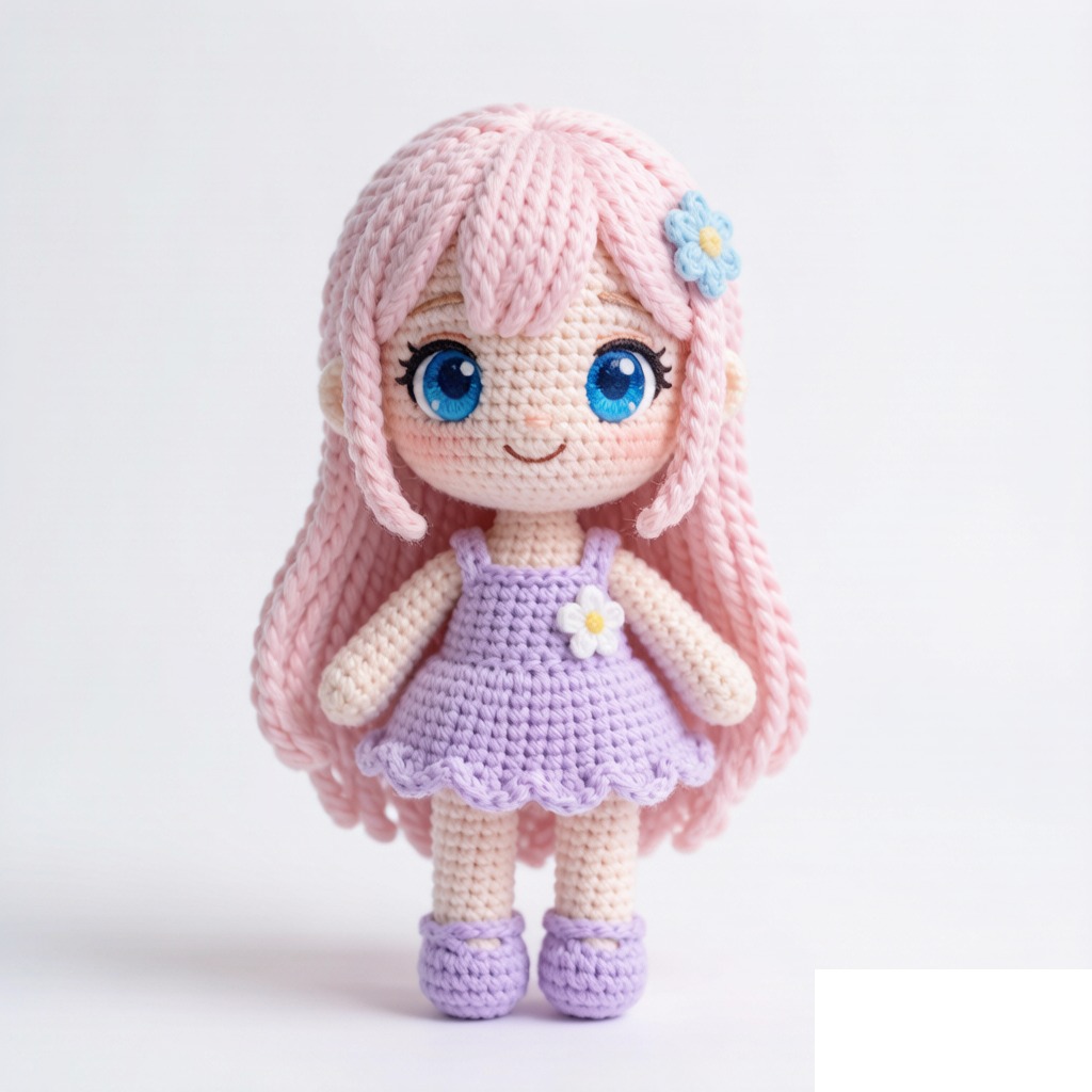 樱粉长发少女